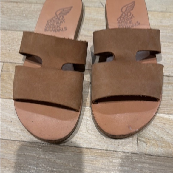 Ancient Greek Sandals Tan Slide Sandals - Picture 3 of 6